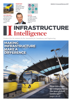 MAKING INFRASTRUCTURE MAKE A DIFFERENCE