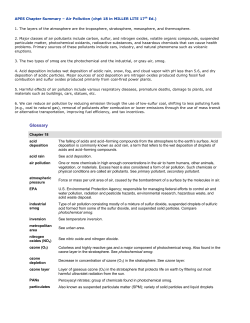chpt 18 summary/glossary - AP ENVIRONMENTAL SCIENCE