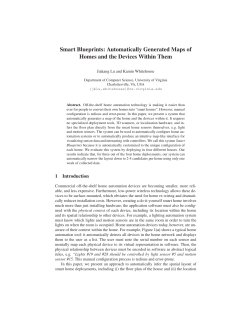 Smart Blueprints: Automatically Generated Maps of