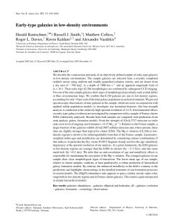 Early-type galaxies in low-density environments