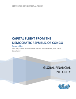 capital flight from the democratic republic of congo