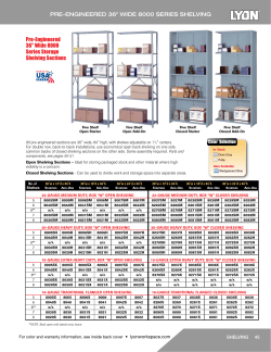 Page 45: 8000 Series Steel Shelving 36" Wide