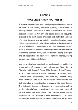 Arifa B. Kazmi PhD Thesis Chapter 3: Problem