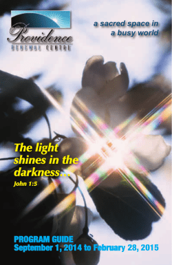 The light shines in the darkness&hellip;