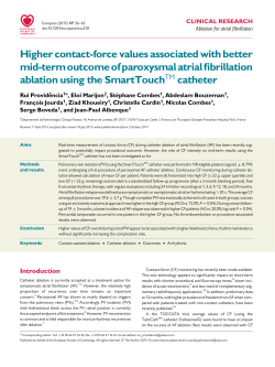Higher contact-force values associated with better mid