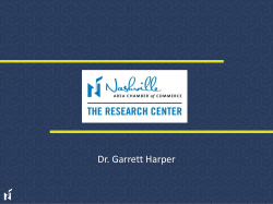 Dr. Garrett Harper`s presentation
