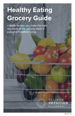Grocery Shopping Guide Healthy Eating Grocery Guide
