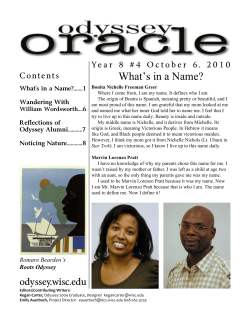 What`s in a Name? - UW Odyssey Project - UW