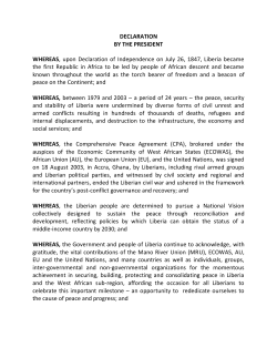 DECLARATION BY THE PRESIDENT WHEREAS, upon Declaration