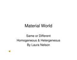 Notes over Matter