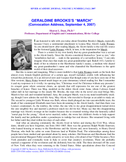 geraldine brooks`s “march”