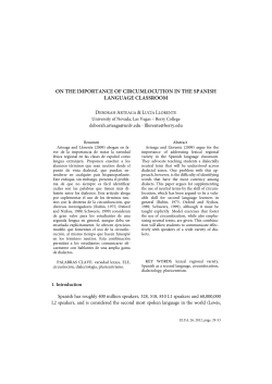 on the importance of circumlocution in the spanish