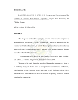 BIBLIOGRAPHY DAO-ANES, MARCING G. APRIL 2010