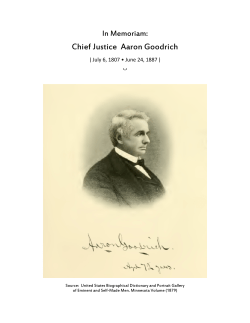 Chief Justice Aaron Goodrich - Minnesota Legal History Project