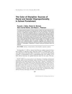 The Color of Discipline - Indiana University Bloomington