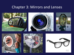 Chapter 3: Mirrors and Lenses