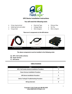 GPS Device Installation Instructions