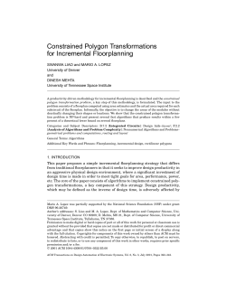 Constrained Polygon Transformations for Incremental