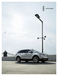2014 Lincoln MKX Brochure