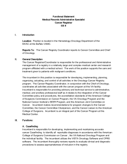 Functional Statement Medical Records Administrative