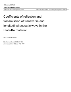 Coefficients of reflection and transmission of transverse and