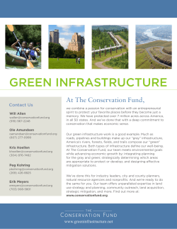 green infrastructure - The Conservation Fund