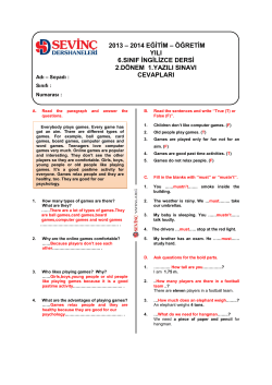 8. Sınıf deneme sınavı