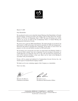 2009 Management Information Circular