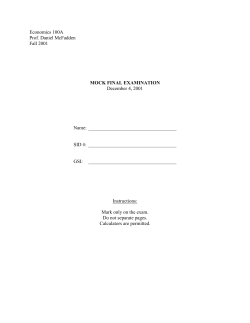 Mock Exam