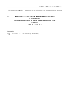 Regulation ECB/2013/33