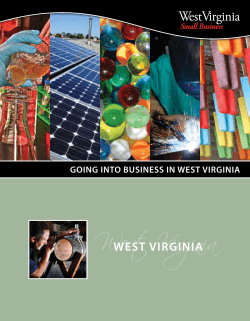 Going Into Business in West Virginia