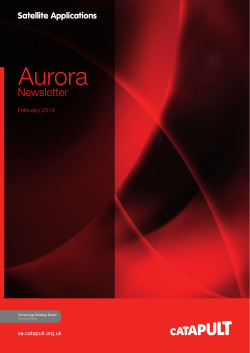 Aurora Newsletter - Satellite Applications Catapult