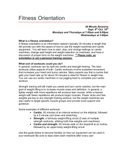 Fitness Orientation