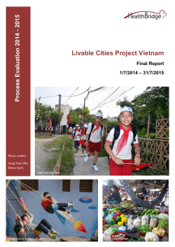 Livable Cities Project Vietnam