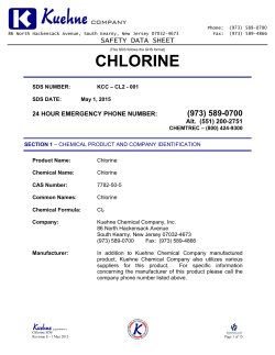 chlorine - Kuehne Company
