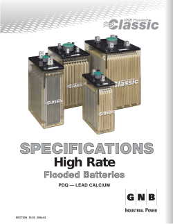 Flooded PDQ Specs - Telcom Marketing