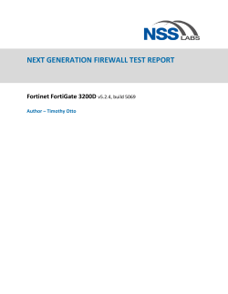 NGFW Test Report Fortinet FortiGate 3200D