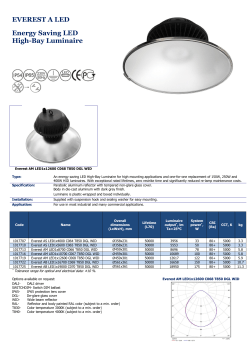 EVEREST A LED Energy Saving LED High