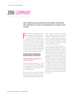 2016 SUMMARY - Business France