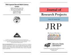 2014 Research Journal - Wichita State University
