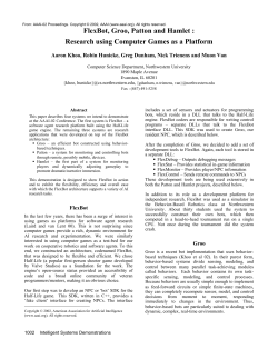 FlexBot, Groo, Patton and Hamlet: Research Using Computer