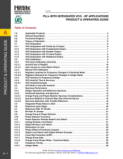 PLL Operating Guide