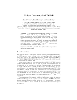 Biclique Cryptanalysis of TWINE