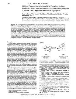 Lithium Chloride Perturbation of Cis