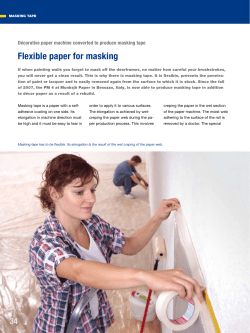 Flexible paper for masking