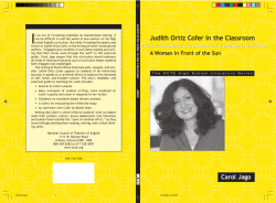 Judith Ortiz Cofer in the Classroom - National Council of Teachers of