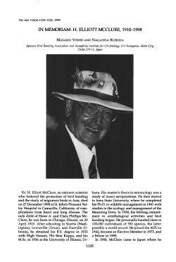 IN MEMORIAM: H. ELLIOTT MCCLURE, 1910-1998