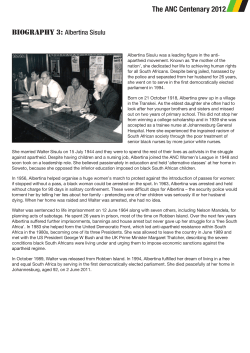 Albertina Sisulu Bio 3