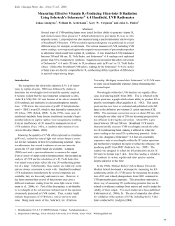 Measuring Effective Vitamin D -Producing Ultraviolet B
