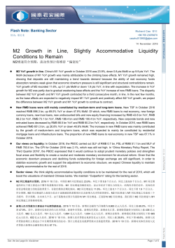 M2 Growth in Line, Slightly Accommodative Liquidity Conditions to